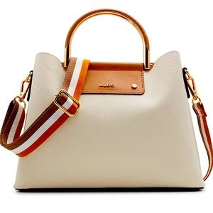 STUNNING SOLD OUT BEIGE OVERFLOW ALDO SLOANA PURSE / SACHEL/ CROSSBODY BAG! NWTS